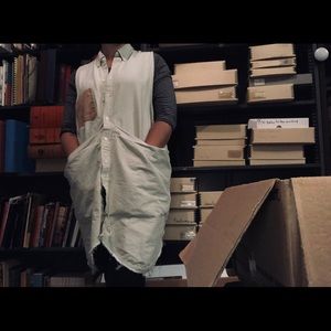 State the Label Smock in mint and copper